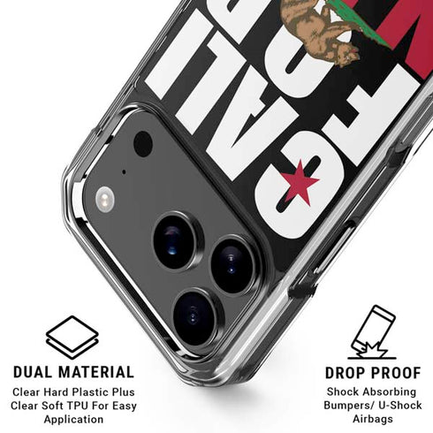 California Black Block iPhone 18 Pro Clear Case
