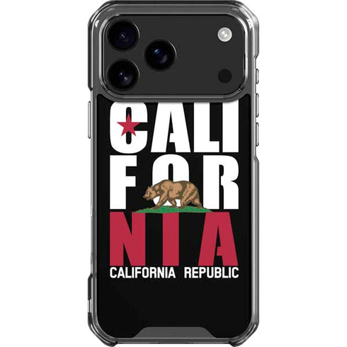 California Black Block iPhone 18 Pro Max Clear Case