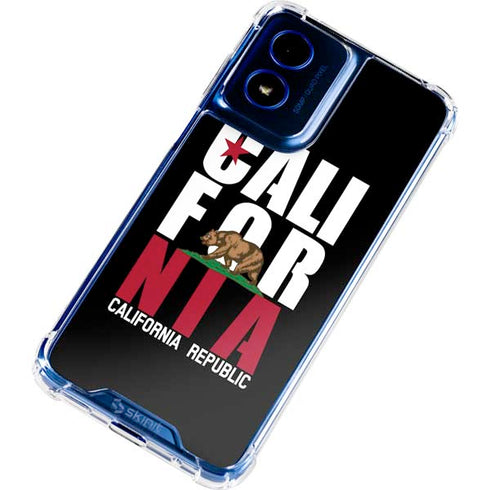 California Black Block Moto G Play 4G (2024) Clear Case