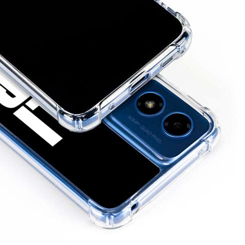 California Black Block Moto G Play 4G (2024) Clear Case