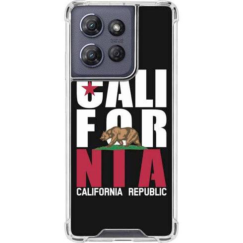 California Black Block Moto G Play 5G (2025) Clear Case