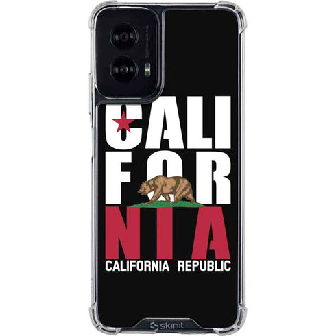 California Black Block Moto G Power 5G (2024) Clear Case