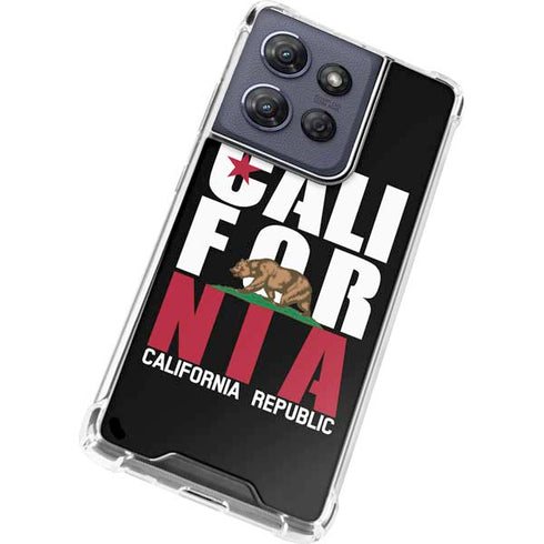California Black Block Moto G Power 5G (2025) Clear Case