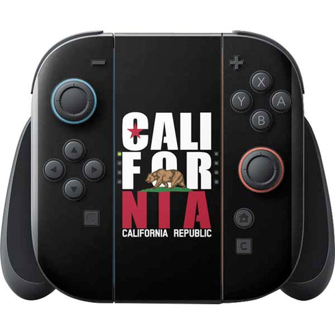 California Black Block Nintendo Switch 2 (2025) with Joy-Con Skin