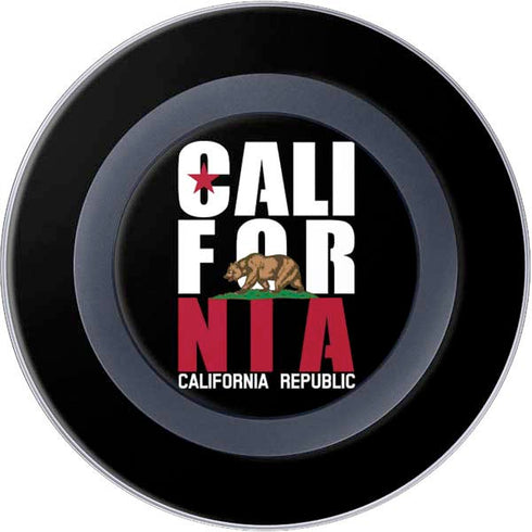 California Black Block Wireless Charger Skin