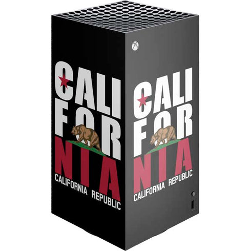 California Black Block XBox Series X Digital Edition Console Skin