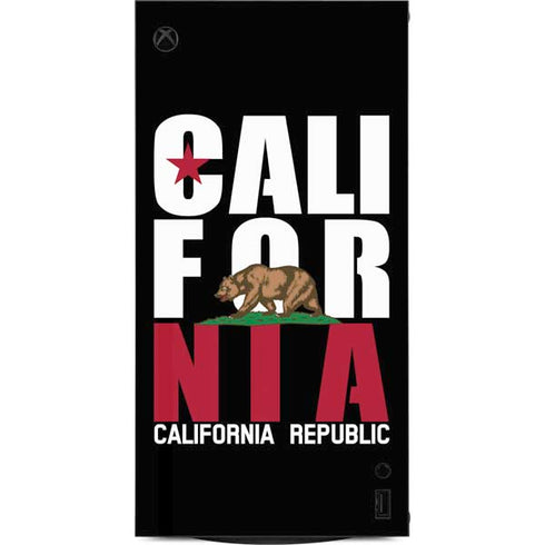 California Black Block XBox Series X Digital Edition Console Skin