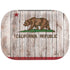 California Flag Dark Wood Amazon Echo Buds Skin