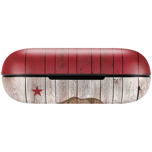 California Flag Dark Wood Amazon Echo Buds Skin