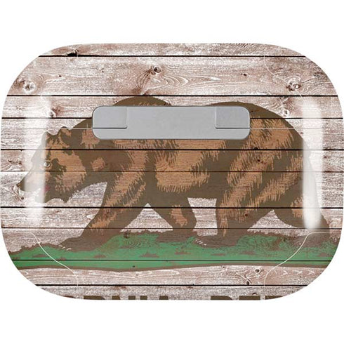 California Flag Dark Wood AirPods Skins