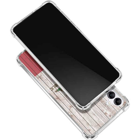 California Flag Dark Wood Gabb Phone 4 Clear Case