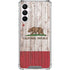 California Flag Dark Wood Galaxy A16 5G Clear Case