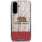 California Flag Dark Wood Galaxy A36 5G Clear Case