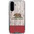 California Flag Dark Wood Galaxy A36 5G Clear Case