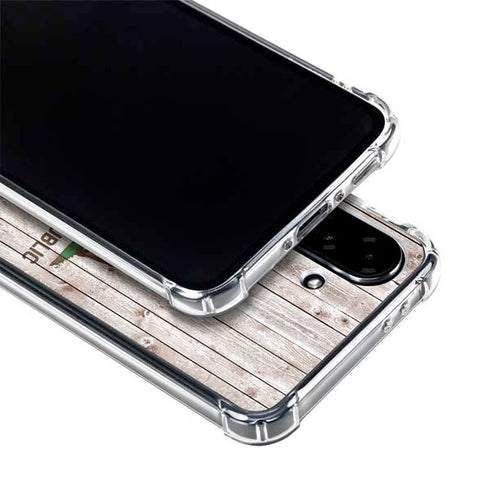 California Flag Dark Wood Galaxy A36 5G Clear Case