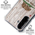 California Flag Dark Wood Galaxy A36 5G Clear Case