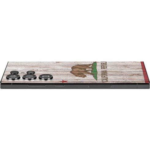 California Flag Dark Wood Galaxy Skins