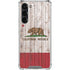California Flag Dark Wood Galaxy S24 FE Clear Case