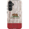 California Flag Dark Wood Galaxy S25 Impact Case