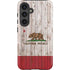 California Flag Dark Wood Galaxy S25 Impact Case
