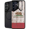 California Flag Dark Wood Galaxy S24 Plus Kickstand Case
