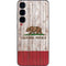 California Flag Dark Wood Galaxy S24 Plus Skin