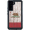 California Flag Dark Wood Galaxy S24 Plus Waterproof Case