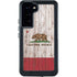 California Flag Dark Wood Galaxy S24 Plus Waterproof Case