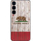 California Flag Dark Wood Galaxy S24 Skin