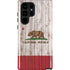 California Flag Dark Wood Galaxy S25 Ultra Impact Case