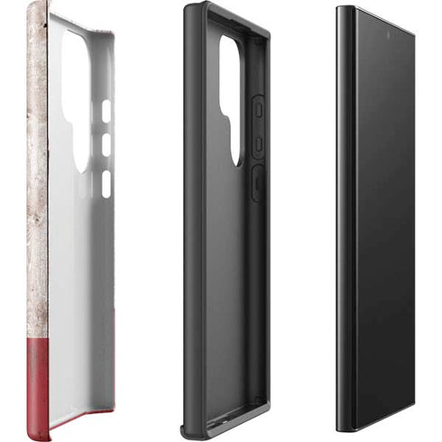 California Flag Dark Wood Galaxy S25 Ultra Impact Case