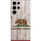 California Flag Dark Wood Galaxy S25 Ultra Skin