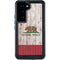 California Flag Dark Wood Galaxy S24 Waterproof Case