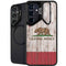 California Flag Dark Wood Galaxy S26 Plus Kickstand Case