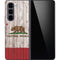 California Flag Dark Wood Galaxy Z Fold5 5G Skin