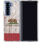 California Flag Dark Wood Galaxy Z Fold6 Clear Case