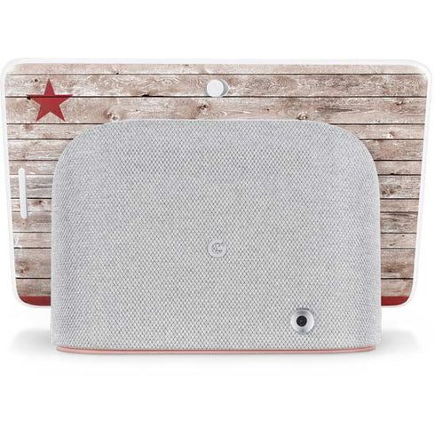 California Flag Dark Wood Google Home Hub Skin