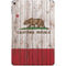 California Flag Dark Wood iPad Skins