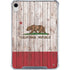 California Flag Dark Wood iPad 11th Gen (2025) Clear Case