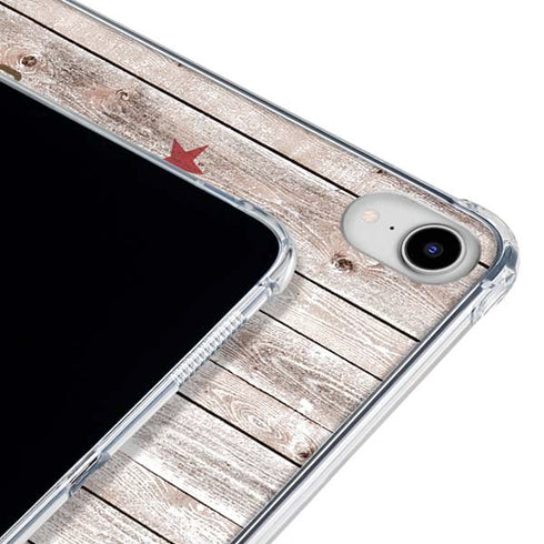 California Flag Dark Wood iPad 11th Gen (2025) Clear Case