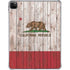 California Flag Dark Wood iPad Pro 11in (2024) Clear Case