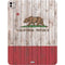 California Flag Dark Wood iPad Pro 13in M4 (2024) Skin