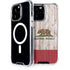 California Flag Dark Wood iPhone Cases