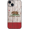 California Flag Dark Wood iPhone Skins