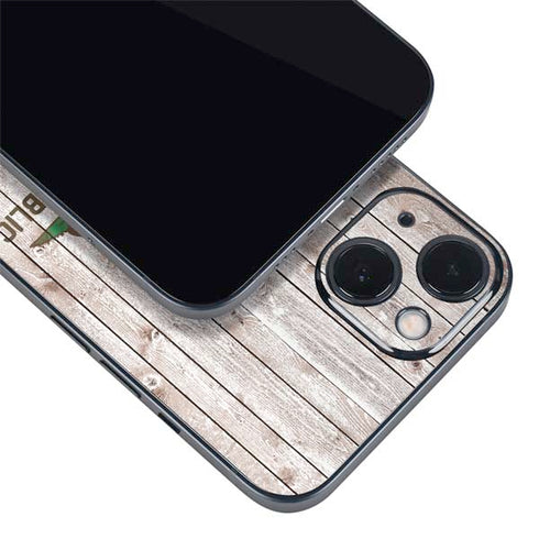 California Flag Dark Wood iPhone Skins