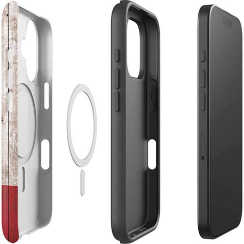 California Flag Dark Wood iPhone 16 Plus Magsafe Impact Case