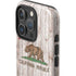 California Flag Dark Wood iPhone 16 Pro Impact Case
