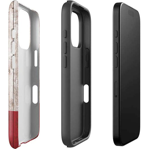California Flag Dark Wood iPhone 16 Pro Impact Case