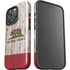 California Flag Dark Wood iPhone 16 Pro Impact Case