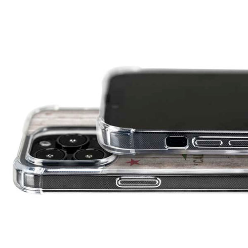 California Flag Dark Wood iPhone 16 Pro MagSafe Case